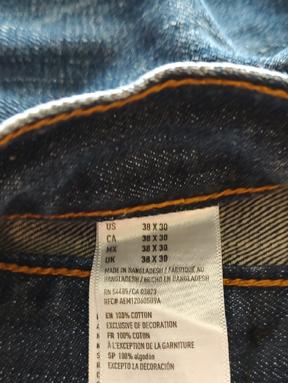 American Eagle Outfitters Men's Dark Blue Slim Straight Jeans - Picture 3 of 10